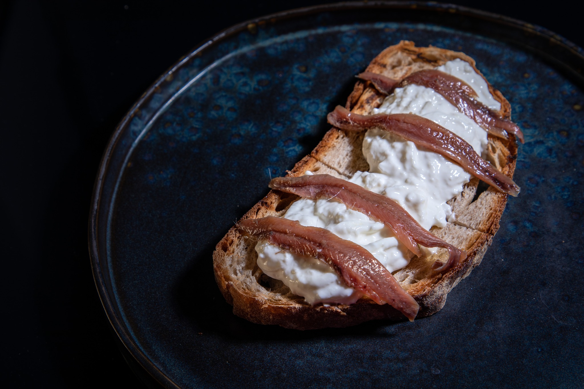 Bruschetta burrata e alici